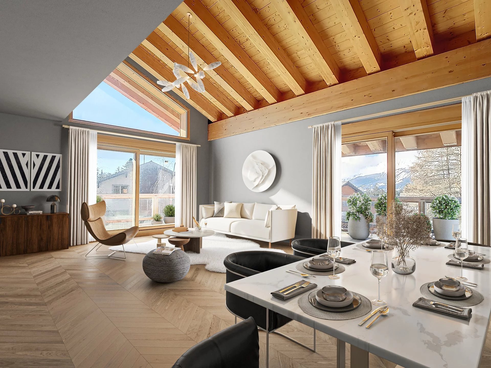 Prestigious Duplex In The Heart Of Crans Montana Luxury Home For Sale