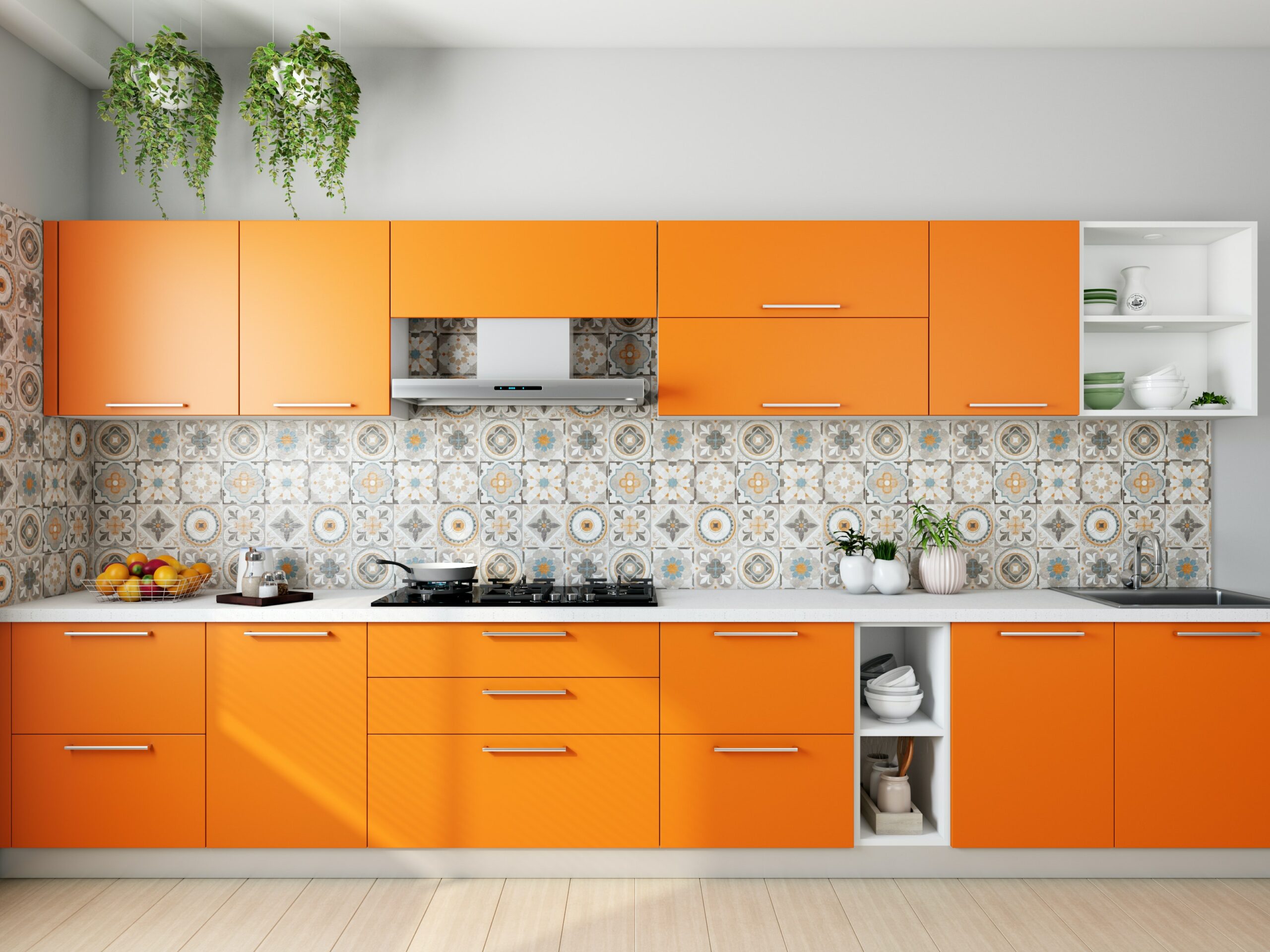 Orange Kitchen Cabinetry Scaled 
