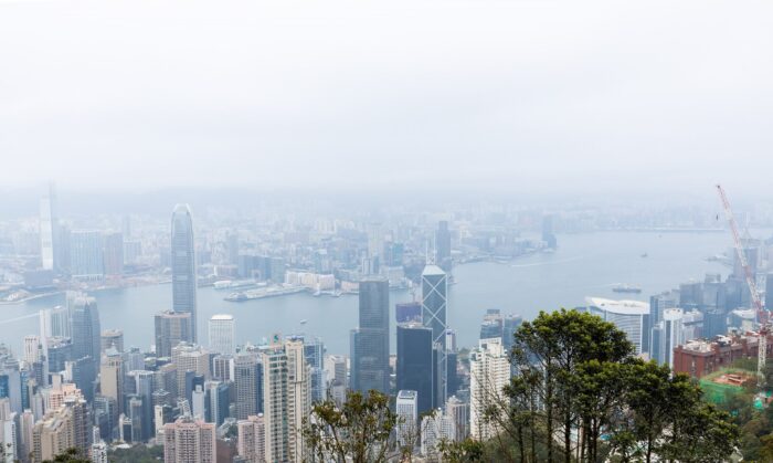 View of Hong Kong's Victoria Harbor